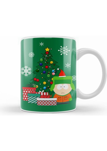 Kyle Around The Christmas Tree South Park Kupa Bardak Porselen
