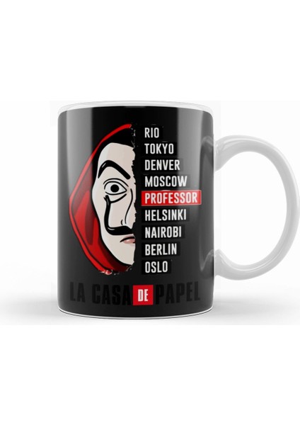 La Casa De Papel Profesör Kupa Bardak Porselen