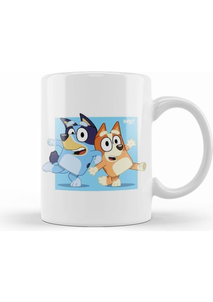 Bluey And Bingo Kupa Bardak Porselen