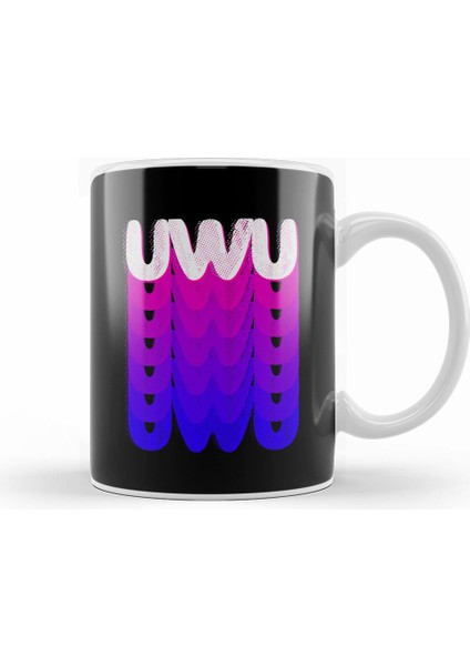 Cute Uwu Emoji Social Media Meme Stans Idol Kpop 02 Kupa Bardak Porselen