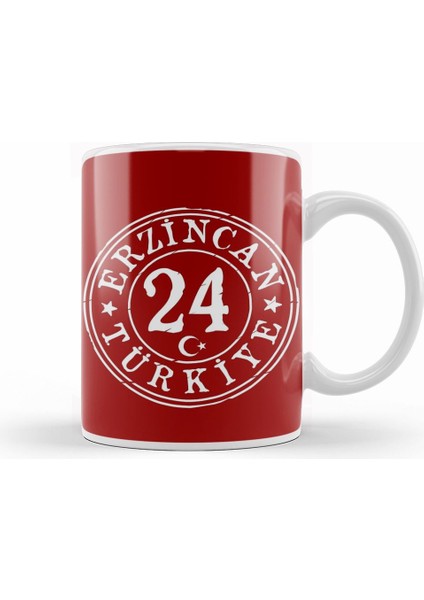 24 Erzincan Kupa Bardak Porselen