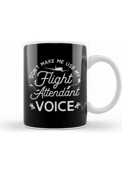 Funny Flight Attendant Stewardess Hostess Stewardship Joke Kupa Bardak Porselen