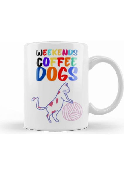 Coffee Cat Lover Funny Cat Lover Gifts For Men Kids Kupa Bardak Porselen