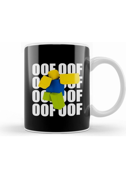 Funny Game Characters Roblox Oof Meme Dancing Dabbing Noob Kupa Bardak Porselen