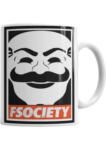 Fsociety Kupa Bardak Porselen