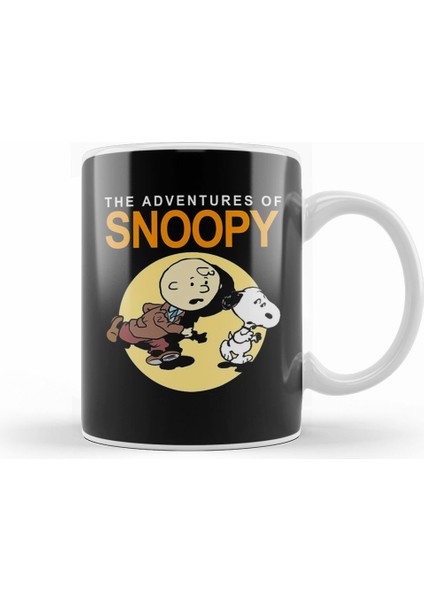 Tin Tin And Snoopy Kupa Bardak Porselen