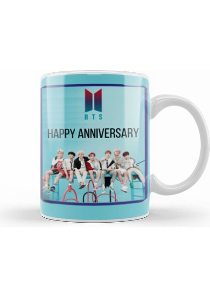 Happy 8 Years To Bts Army Gift Merch Kupa Bardak Porselen