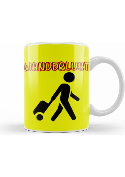 Funny Travel Gift Design Lover Trippin Wanderlust Journey Adventurer Vacation Kupa Bardak Porselen