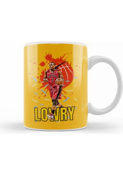 Kyle Lowry Kyle Lowry Vintage Art Legend Basketball Gift Vintage Retro Style Kupa Bardak Porselen