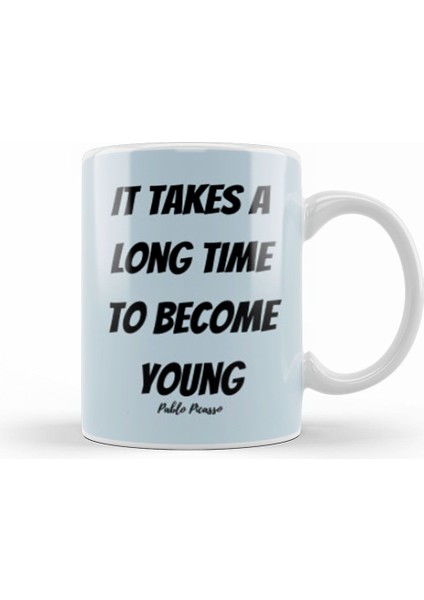 Pablo Picasso Quotes Art Gift Vintage Retro Style Kupa Bardak Porselen