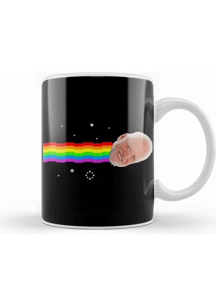 Harold Hide The Pain Nyan Cat Memeß Kupa Bardak Porselen
