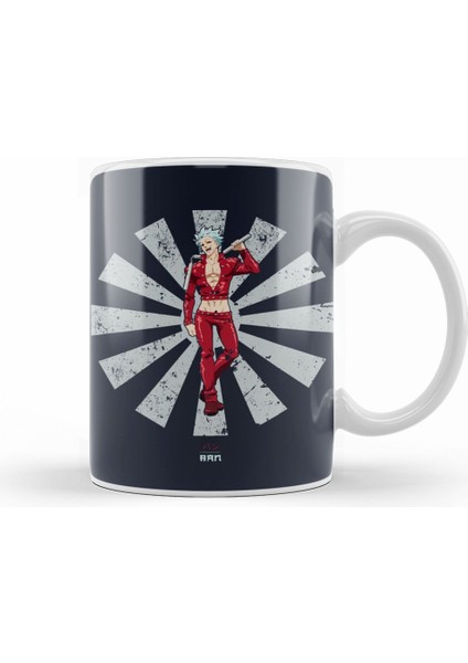 Ban Retro Japanese Seven Deadly Sins Kupa Bardak Porselen