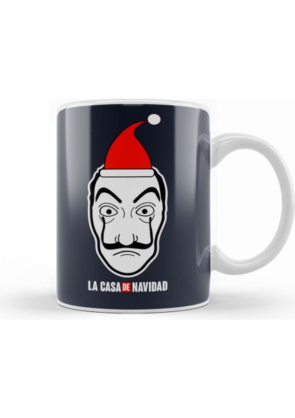 La Casa De Navidad Money Heist Christmas Kupa Bardak Porselen