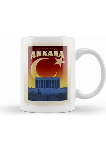 Başkent Ankara ve Anıtkabir Kupa Bardak Porselen