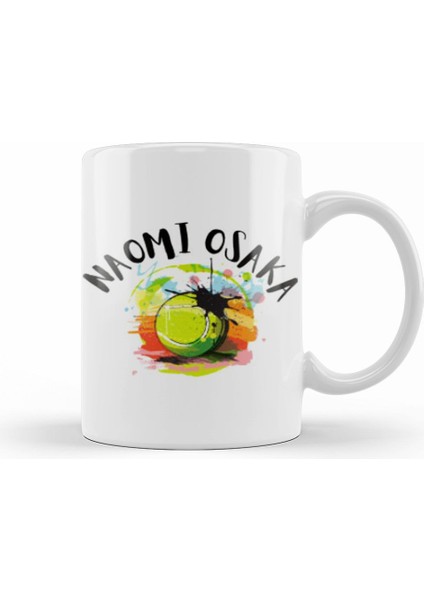 Naomı Osaka I Love Tennis Kupa Bardak Porselen