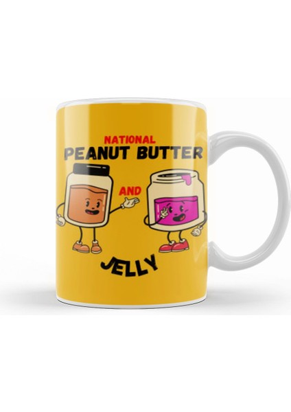 National Peanut Butter And Jelly Day Kupa Bardak Porselen