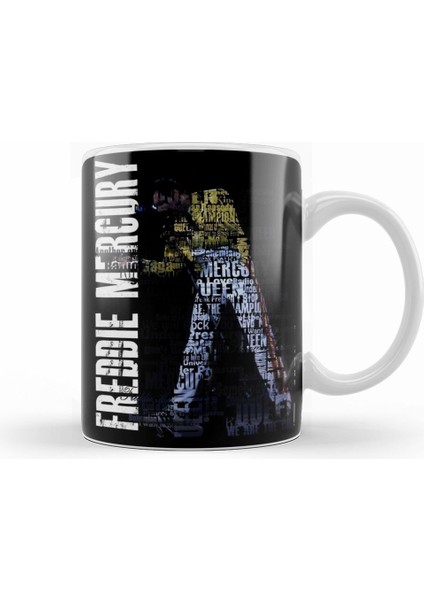 Freddie Mercury Kupa Bardak Porselen