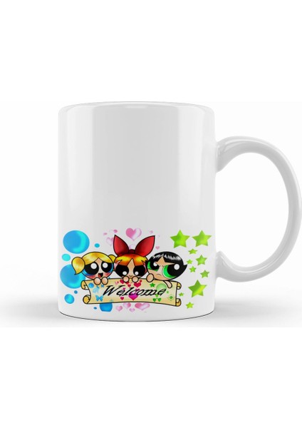 Powerpuff Girls Kupa Bardak Porselen
