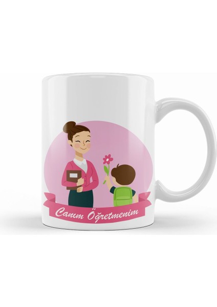 24 Kasım Özel Öğretmenler Günü Kupa Bardak Porselen