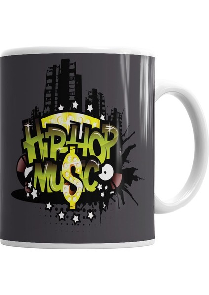 Hip Hop Müzik Kupa Bardak Porselen