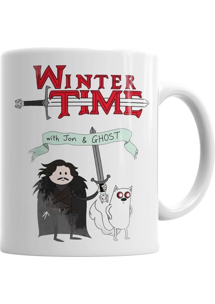 Game Of Thrones Adventuretimetişör Kupa Bardak Porselen