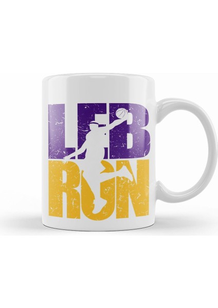 Lebron James Lakers Colors Kupa Bardak Porselen