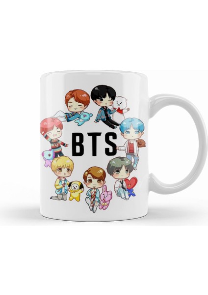 Bts Dna x BT21 Kupa Bardak Porselen