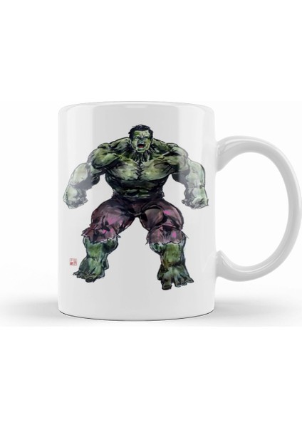 Hulk Mad Roar Marvel Superhero Power Bruce Kupa Bardak Porselen