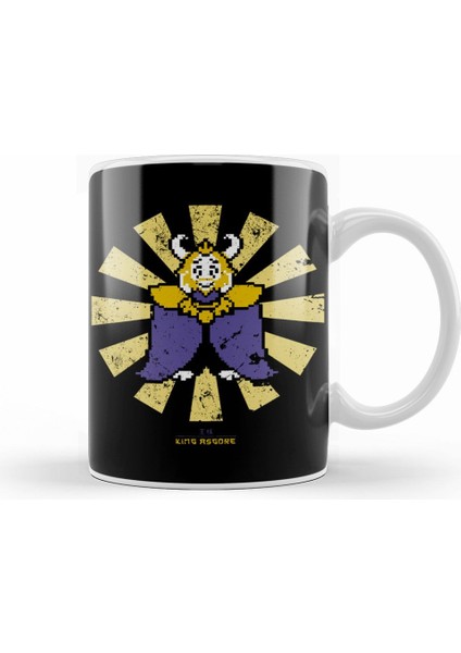 King Asgore Retro Japanese Undertale Kupa Bardak Porselen