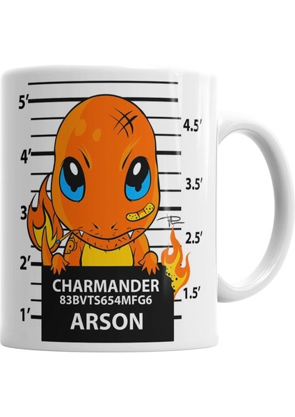 Charmander Bad Boy Pokemon Kupa Bardak Porselen