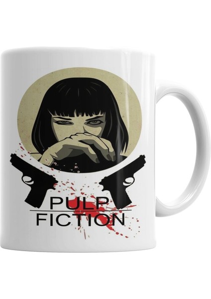 Pulp Fiction Black Kupa Bardak Porselen