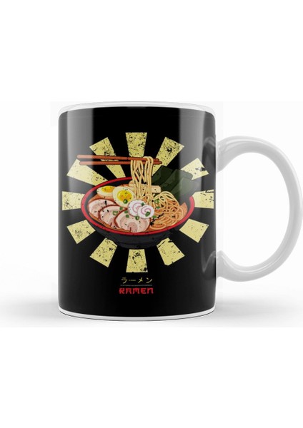 Ramen Retro Japanese Kupa Bardak Porselen
