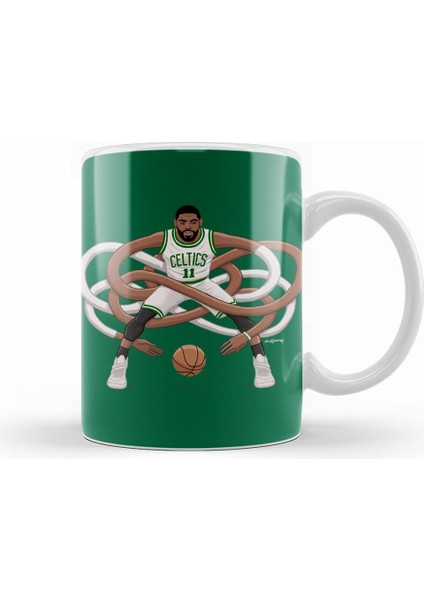 Gnarly Kyrie Celtics Kupa Bardak Porselen