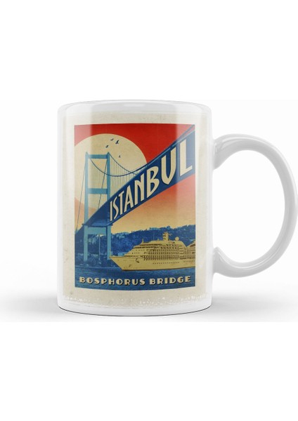 Boğaz Köprüsü Kupa Bardak Porselen
