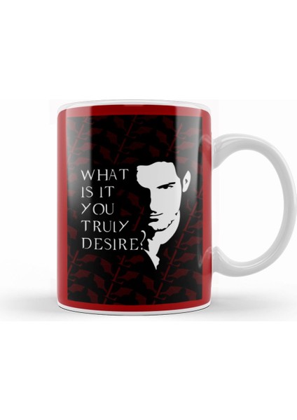 What Is It You Truly Desire Lucifer 02 Kupa Bardak Porselen