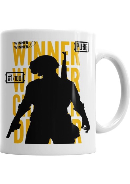 Masculina Branca Pubg Kupa Bardak Porselen