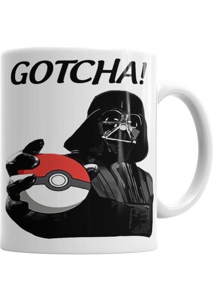 Pokemon Pikachu Pokeball Star Wars Darth Vader Kupa Bardak Porselen