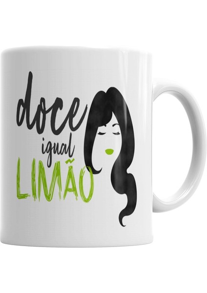 Doce Igual Limao Kupa Bardak Porselen