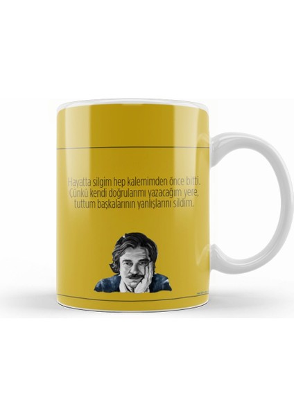 Oğuz Atay Söz Kupa Bardak Porselen