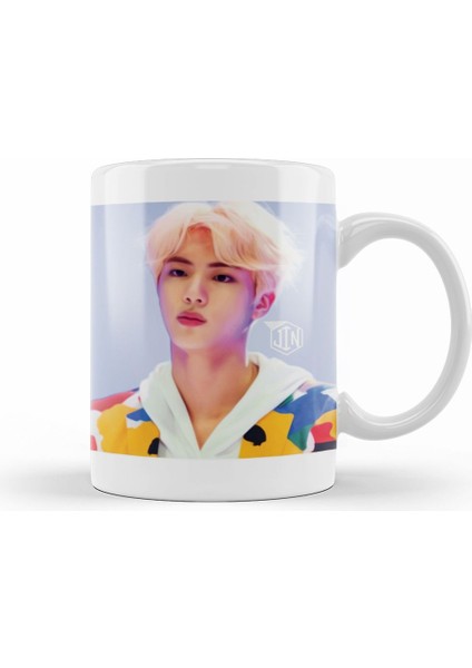 Bts Jin Oil Paintin Kupa Bardak Porselen
