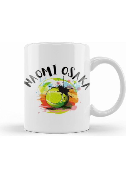 Naomı Osaka I Love Tennis Kupa Bardak Porselen
