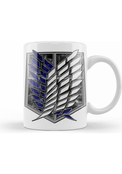 Attack On Titan The Survey Corps Logo Kupa Bardak Porselen