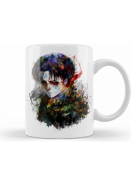 Attack On Titan Levi Kupa Bardak Porselen