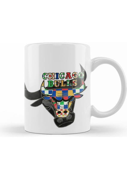Chicago Bulls Clone Bull Kupa Bardak Porselen