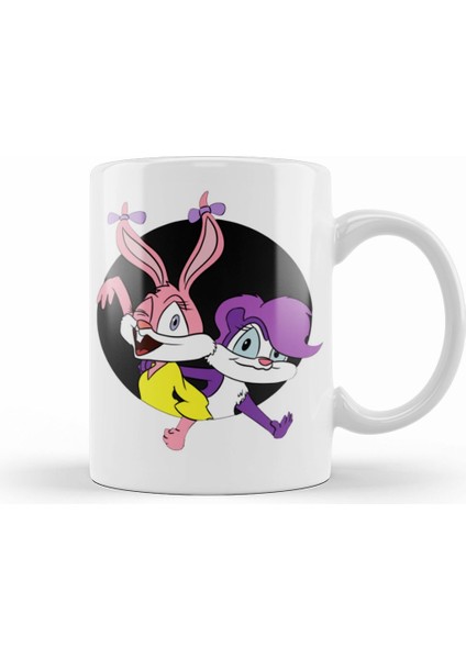 Babs Bunny And Fifi La Fume Kupa Bardak Porselen
