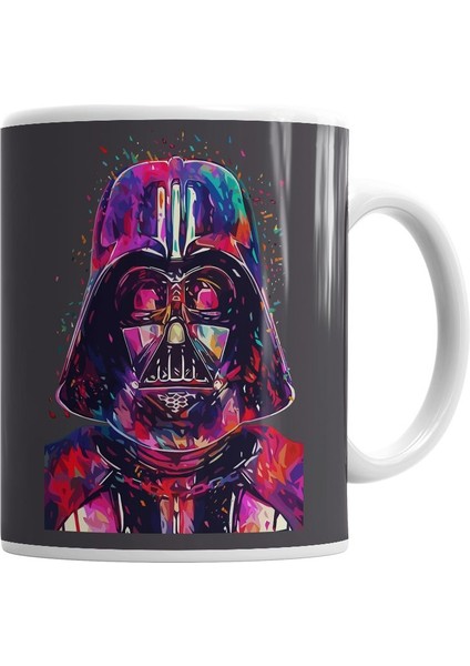Darth Vader Paint Kupa Bardak Porselen