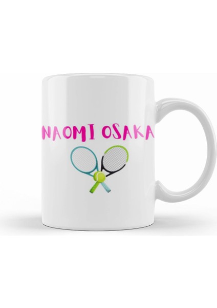 Naomı Osaka I Love Tennis Kupa Bardak Porselen