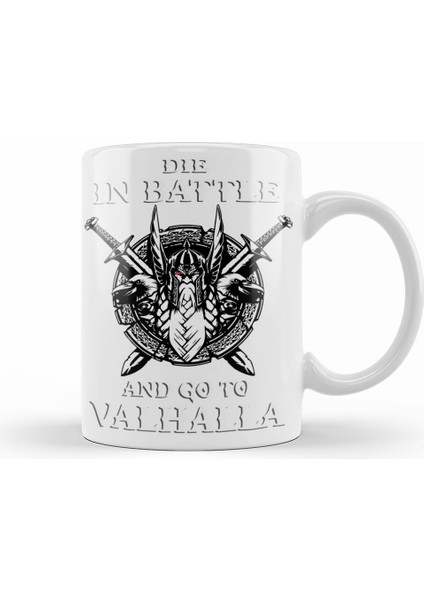 Die In Battle Kupa Bardak Porselen