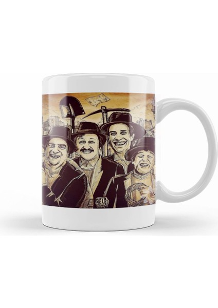 Zeki Alasya Metin Akpınar Deve Kuşu Kabare Köyden Indim Şehre Kupa Bardak Porselen