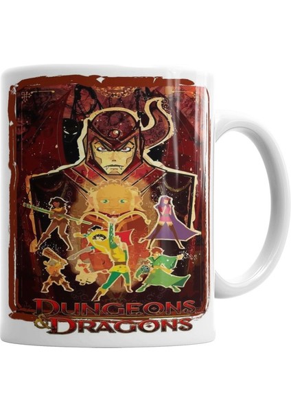 Dungeons Dragons Caverna Do Dragao Kupa Bardak Porselen